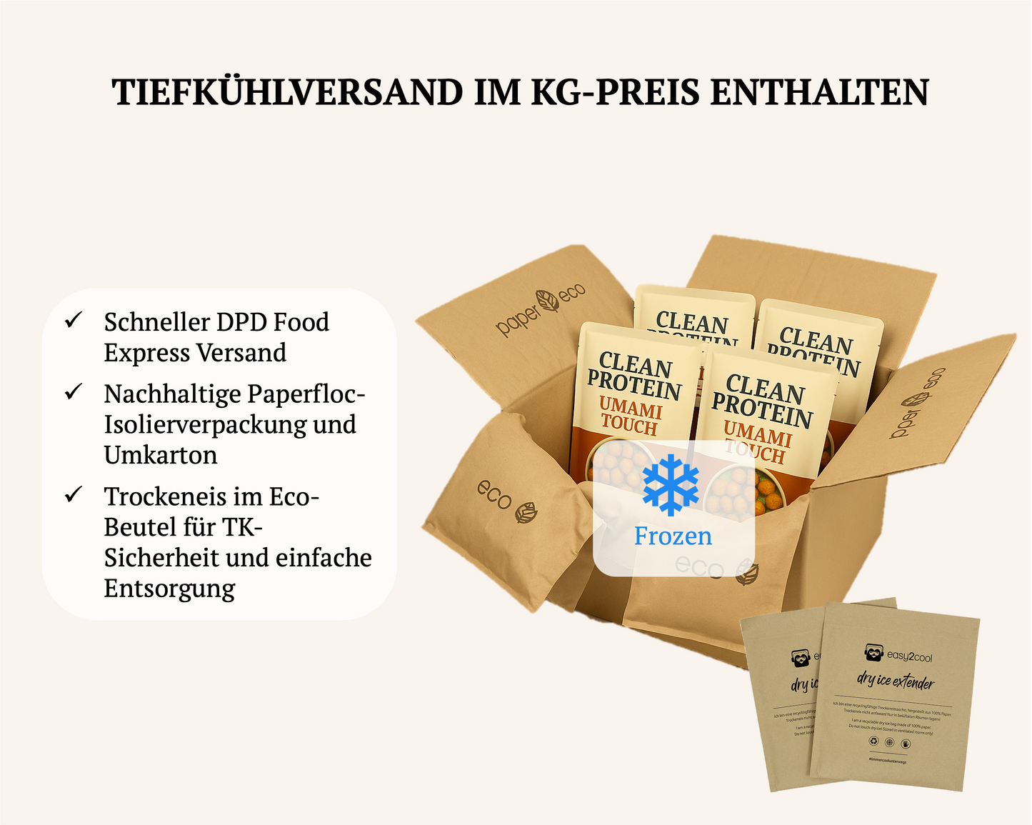 Starterpaket CLEAN PROTEIN Umami Cubes I Mit Geld-zurück-Garantie