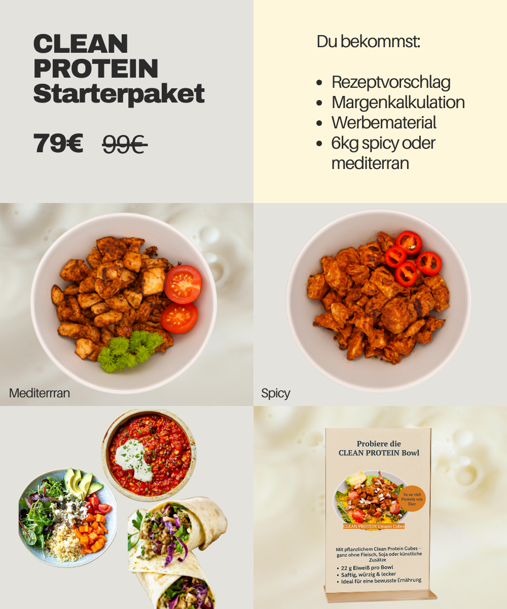 Starterpaket CLEAN PROTEIN Umami Cubes I Mit Geld-zurück-Garantie