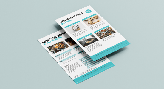 Two pages with text and images – culinary guidelines