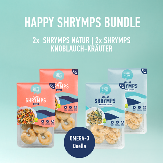 HAPPY SHRYMPS BUNDLE: 2x Shrymps natural, 2x Shrymps garlic herbs