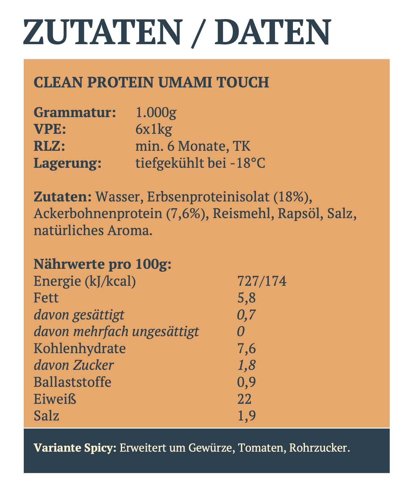 CLEAN PROTEIN Umami Cubes I Aktion Erstbestellung